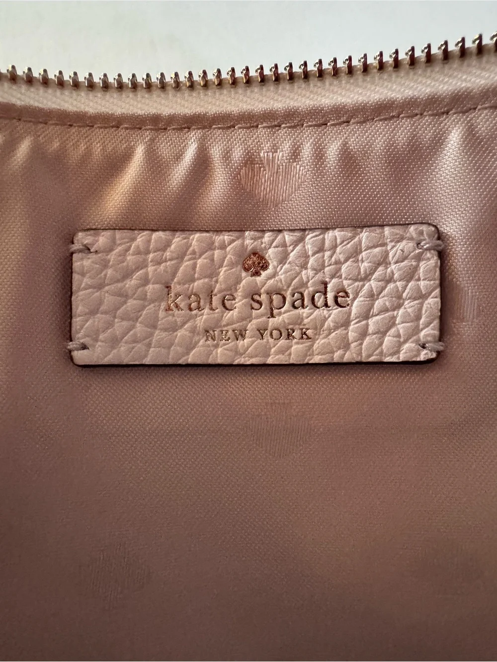 kate spade Kourtney Pride Clutch, White with Rainbow Logo and Tassel